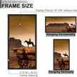 A PLUS MAX 18x36 Picture Frame Set of 2, Black Engineered Wood Frame for 18 x 36 Inch Picture Poster Photo, Light Weight 18 by 36 Frame with Wood-grain for Wall - 2 Pack/Black/18 x36