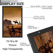 A PLUS MAX 10x16 Picture Frame Set of 6, Black Engineered Wood Frame for 10 x 16 Inch Picture Poster Photo, Light Weight 10 by 16 Frame with Wood-grain for Wall - 6 Pack/Black/10 x16