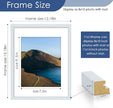 PEALSN 11x14 Picture Frame Set of 6, Display Pictures 8x10 with Mat or 11x14 without Mat for Wall Mounting or Table Top Display, Photo Frames Collage for Wall Decor, Blue