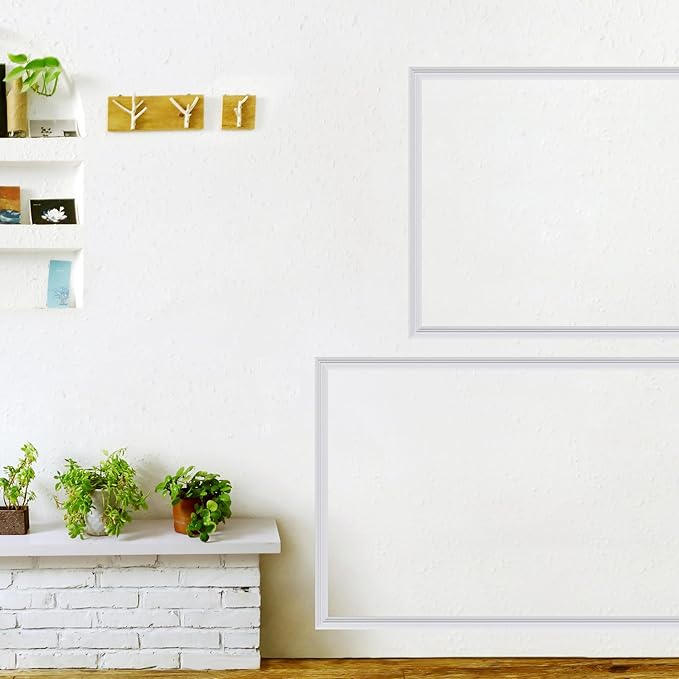 3 PCS Premade Wainscoting Panels Accent Wall Panels For Interior Wall Decor Easy DIY Build And Batten Chair Rail & Picture Frame Door Decor (20x 28 in)