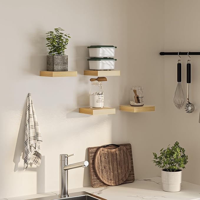 Square Floating Shelves for Wall, 7.5