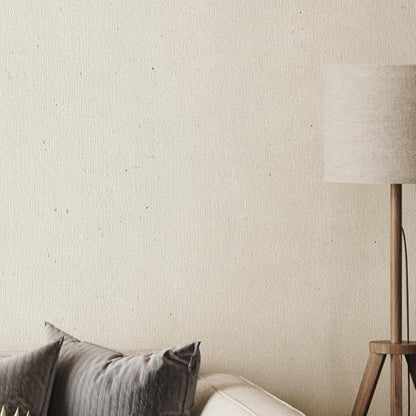 Matte White Grasscloth Textured Wallpaper Natural&Neutral&Handmade Style Thick Peel and Stick Removable for Bedroom,Office,Cabinet(16.5”x236.2”) (Silver Powder&Vegetation) M16
