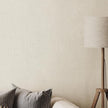Matte White Grasscloth Textured Wallpaper Natural&Neutral&Handmade Style Thick Peel and Stick Removable for Bedroom,Office,Cabinet(16.5”x236.2”) (Silver Powder&Vegetation) M16