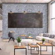 Okydoky Grey Stone Peel and Stick Wallpaper, 17.7