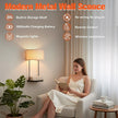 Wireless Wall Sconce with 5000 mAh Rechargeable Magnetic RGB Bulb & Remote Control, Battery Operated Metal Wall Light with Shelf for Bedroom Bedside Table or Living Room Decor