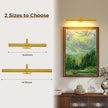 Joossnwell 16.54 Inch Touch Control Picture Light, Gold Rechargeable Battery Wall Sconce, Magnetic 3 CCT Dimmable Art Display Lamp for Large Painting, Dartboard, Portrait and Reading