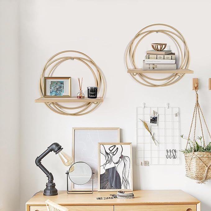 Oakrain Small Floating Shelves Set of 2, 11