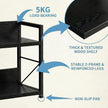 2 Tier Kitchen Counter Shelf Organizer, Coffee Bar Station Organizer, Space Saving Spice Rack, Countertop Shelf for Home Countertop Kitchen Office (Black)