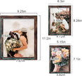 LUCKYLIFE Picture Frame Set 10-Pack, Gallery Wall Frame Collage with 8x10 5x7 4x6 Frames in Brown Finishes