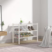 3 Tier Bamboo Shoe Rack for Closet Free Standing Wood Shoe Shelf Storage Organizer for Entryway Small Space Stackable 27