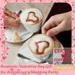 Valentines Coffee Desk Decor, Valentine's Day Gifts for Lover Bar Station, Valentine Home Office Table Sign for Kitchen Shelf Tiered Tray, Cafe Tabletop Decoration to Couples, Coffee Co Love
