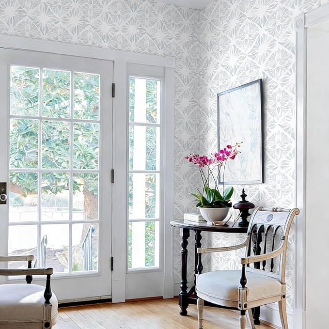 Blue Wallpaper Coastal Peel and Stick Wallpaper Boho 197