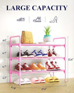 Kitsure Shoe Rack for Closet, Sturdy and Long-Lasting Shoe Shelf, Shoe Rack for Entryway, Personalized DIY Shoe Organizer, Shoe Rack Organizer for Space-Saving, 27.6