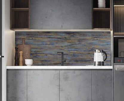 CiCiwind Wood Wallpaper Purple Blue Contact Paper 393.7”x17.7”Peel and Stick Wallpaper Self-Adhesive Removable Wall Paper for Walls Covering Cabinets Shelf Drawer Decorative Paper Vinyl Film