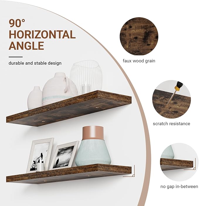 Heimlove 40 Inches Floating Shelves for Wall,9.3
