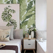 Peel and Stick Wallpaper Green Leaves Tropical Palm Wallpaper 16.1