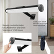 MIOBLUE Picture Light Battery Operated, 13.8in Wireless Art Light for Paintings, Dimmable 4400mAh Recharging Battery Display Light with Remote Control for Wall, Gallery Dartboard Art Bedroom