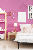 118''x15.7'' Pink Wallpaper Solid Color Pink Peel and Stick Pink Contact Paper for Cabinets Self-Adhesive Removable Girls Bedroom Kids Room Decor Vinyl Roll Matte, (MP25)