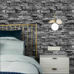 Jeweluck Grey Brick Wallpaper Peel and Stick Wallpaper 17.7inch×236.2inch Faux Stone Self Adhesive Wallpaper Kitchen Backsplash Peel and Stick Brick Contact Paper Removable Wall Paper Decor Vinyl