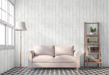 CiCiwind Peel and Stick Wallpaper Wood Contact Paper White Shiplap Wall Paper Peel and Stick Modern Rustic Wood Removable Waterproof Self Adhesive Wallpapers for Cabinets Bedroom Bathroom 78.7
