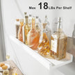 Love-KANKEI Floating Shelves Wall Mounted Set of 2, 24 Inch Wood Storage Wall Shelves for Bedroom Living Room Bathroom Kitchen Office and More White