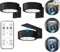 3Pcs Picture Lights for Wall Battery Operated, Magnetic Led Painting Light with Remote Dimmable and Timer, 3 Lighting Modes Art Display Light for Picture Frame, Wireless Wall Decor Puck Lights, Black