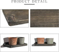 Freezing point Small Floating Shelves for Wall Set of 2 Natural Wood Trapezoid 10×4Inch Mini Wall Shelf Decor Plant Display Mounted Kitchen Bathroom Bedroom Corner Decorative Storage Tiny Stand