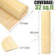 2 Pack Bamboo Wall Panel for Interior Wall Decor, Renewable Pole Wrap Wainscoting Roll Bamboo Covering Paneling for Wall Ceiling Office Bedroom Living Room (48