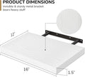 Fun Memories Floating Shelves - 2 Pack 12 Inch Deep Rustic Wooden Wall Shelves - Extra Deeper & Thicker Wall Mounted Storage Shelf for Living Room, Kitchen, Farmhouse - 16
