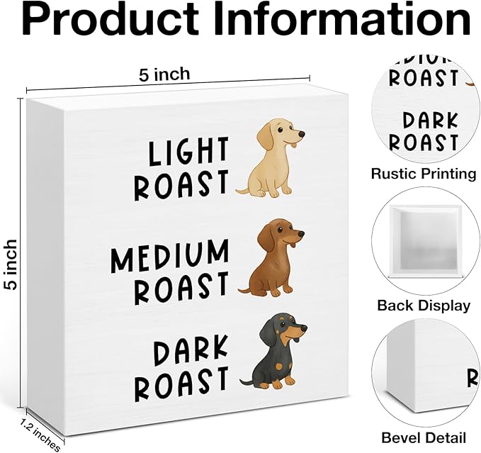 Dachshund Bakery Decor, Funny Baking Gifts for Bakers Baking Lover Cooks, Dog Bakery Wooden Sign for Home Kitchen Desk Decoration 5 x 5 Inches