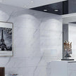 Glossy Marble Contact Paper White Peel and Stick Wallpaper Marble Wallpaper Self-Adhesive Removable 15.7