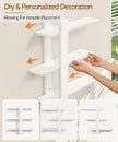 SUMGAR White Floating Shelves for Wall Mounted Shelving Unit All Pine Wood 3 Tier Large Shelf for Bedroom Living Room Office Bathroom Home Decoration Storage Plant Photo Display Modern 20in