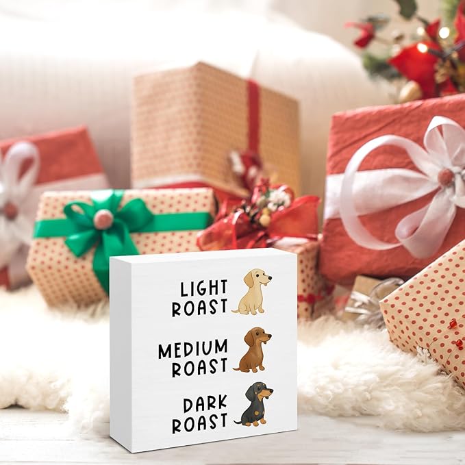 Dachshund Bakery Decor, Funny Baking Gifts for Bakers Baking Lover Cooks, Dog Bakery Wooden Sign for Home Kitchen Desk Decoration 5 x 5 Inches