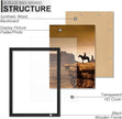 A PLUS MAX 10x12 Picture Frame Set of 6, Black Engineered Wood Frame for 10 x 12 Inch Picture Poster Photo, Light Weight 10 by 12 Frame with Wood-grain for Wall - 6 Pack/Black/10 x12