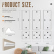 Peel and Stick Wall Molding Kit, Accent Wall Panels for Interior Wall Decor with Double-Sided Tape, 3 Set Pre-Cut PS Wainscoting Panels (54 * 24 in)