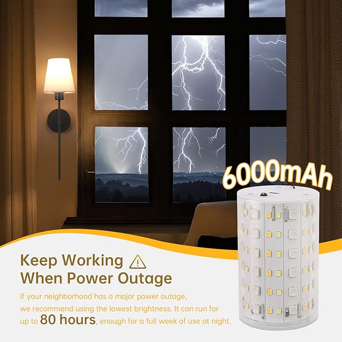 Rechargeable Wall Sconces Set of 2-80H Battery Life, Dimmable 12 Colors, 22.6