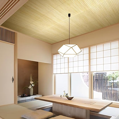 Natural Bamboo Wall Panel for Interior Wall Decor, Renewable Pole Wrap Wainscoting Paneling for Wall Ceiling Furniture Cabinet Office, 12 x 96 Inch, Raw