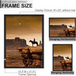 A PLUS MAX 16x22 Picture Frame Set of 3, Black Engineered Wood Frame for 16 x 22 Inch Picture Poster Photo, Light Weight 16 by 22 Frame with Wood-grain for Wall - 3 Pack/Black/16 x22