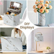 practicalWs Glossy Marble Wallpaper Peel and Stick White/Gold Granite Contact Paper Removable Wall Paper for Kitchen Countertop Cabinet Furniture 17.7