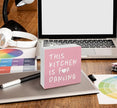 Pink Kitchen Accessories - This Kitchen Is For Dancing Sign Pink, Cute Preppy Wood Sign Home Decor For Girly Dining Room Restaurant