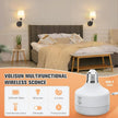 VOLISUN Battery Operated Wall Sconce Set of Two,Black Wireless Sconces Set of 2 Rechargeable,Battery Operated Wall Lights for Bedroom Living Room Hallway(9 Colors)