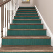 CRE8TIVE Teal Green Grasscloth Textured Wallpaper - Stick & Peel Faux Grasscloth Contact Paper for Walls - Self-Adhesive Linen Fabric Removable Wallpaper - 12