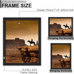 A PLUS MAX 7x9 Picture Frame Set of 6, Black Engineered Wood Frame for 7 x 9 Inch Picture Poster Photo, Light Weight 7 by 9 Frame with Wood-grain for Wall - 6 Pack/Black/7