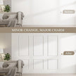 3 Sets Peel and Stick Wall Molding Kit, Premade Wainscoting Panels for Interior Wall Moulding Decor, Ready to Assemble Wainscoting Accent Panel (54 x 24In, 24 x 24In)