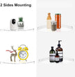 Corner Shelves wall Mounted Home Decor Floating Shelves (Clear)