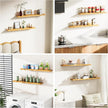 Floating Shelves for Wall Rustic Farmhouse 36 Inch Floating Shelf Bathroom Wooden Shelves for Wall Mounted Live Edge Pine Shelf with Unique Natural Grain for Living Room Bedroom Kitchen (Natural)