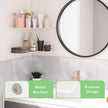 8x11.8 Inch Corner Shelf Wall Mount Set of 2, White Acrylic Corner Floating Shelves, Wall Organizer Shelf for Bathroom, Kitchen, Bedroom, Living Room, Dining Room, Office