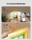 Picture Light Gold 2Pack, 5000mAh Battery Opertated Cordless Picture Lights for Wall, 16in CCT Dimmable with Touch Control for Wall Painting,Frame, Portrait, Dartboard