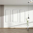 PALMPOP Peel and Stick Wall Molding Kit of 3 Frames,Premade Accent Wainscoting Panels, Ready to Molding Trim for Living Room Bedroom Corridor Home Interior Wall Panel Decor (24x12in)