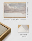 InSimSea Framed Canvas Wall Art Vintage Decor, Home Decor Classical Oil Painting Cloud Study Large Wall Decorations for Living Room, Canvas Pictures Art for Bedroom Bathroom Gallery, 16